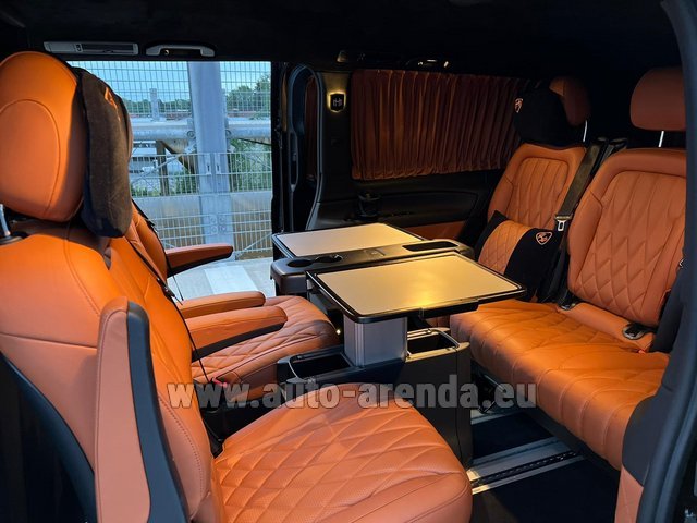 Rental Mercedes-Benz V300d 4Matic VIP/TV/WALL EXTRA LONG (2+5 pax) AMG equipment in Courchevel