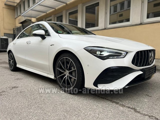 Rental Mercedes-Benz AMG CLA 35 4MATIC Coupe in Aéroport Chambéry Savoie Mont Blanc (CMF)