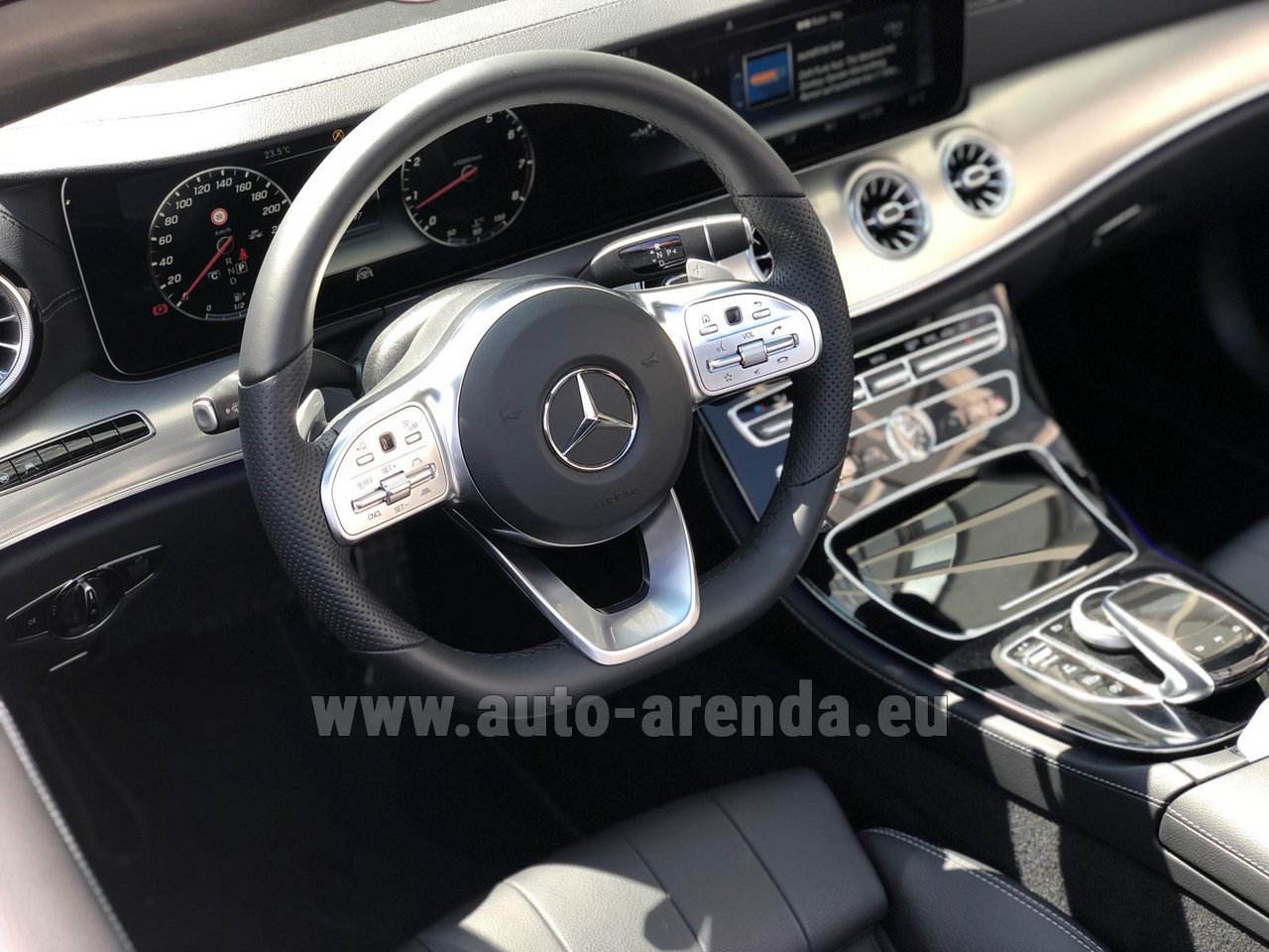 Rent the Mercedes-Benz E 450 Cabriolet AMG equipment car in Courchevel