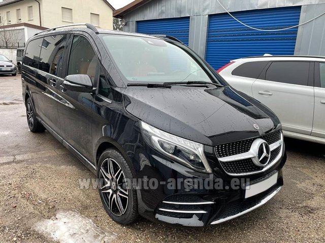 Rental Mercedes-Benz V300d 4Matic EXTRA LONG (1+7 pax) AMG equipment in Courchevel