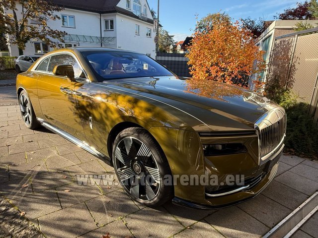 Rental Rolls-Royce Spectre Coupe Luxury Electric Chartreuse in Courchevel